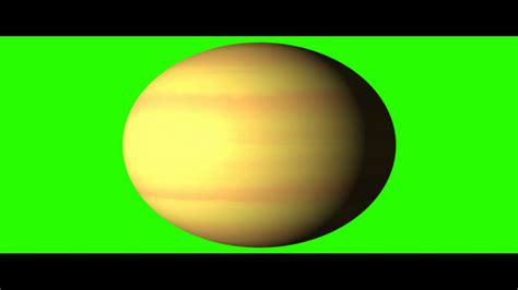 Saturn Rotate Green Screen Animation Free Royalty Footage Youtube