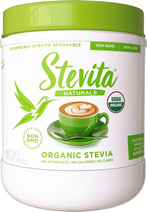 Stevita Stevia Orgánica 16 Onzas Edulcorante Totalmente