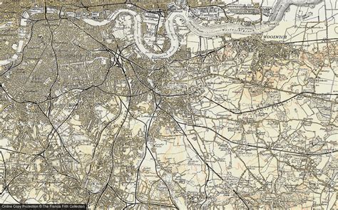 Historic Ordnance Survey Map Of Lewisham 1897 1902