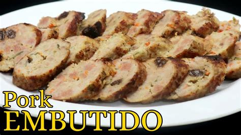 Pork Embutido Filipino Meatloaf Sausage How To Make An Embutido Youtube