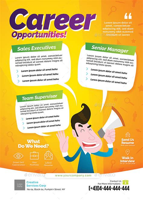 Job Vacancy Flyer, Print Templates | GraphicRiver