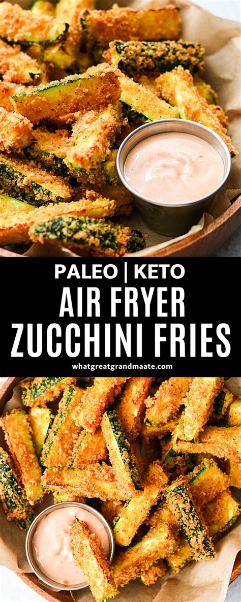 Air Fryer Zucchini Fries Recipe Keto Friendly What Great Grandma Ate