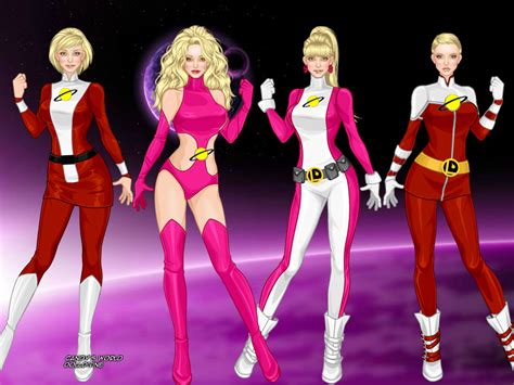 Saturn Girl Costume Variations By Ortrek On Deviantart Universo Dc