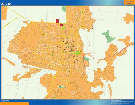 Salta map in Argentina | Wall maps