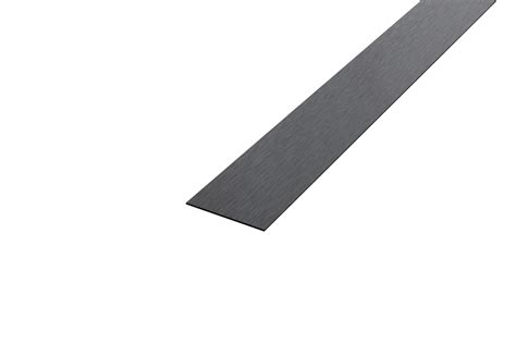 Bande décorative en acier inoxydable de mur décoratif noir mat 3 8cm