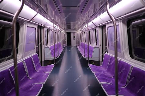 Premium AI Image | Metro train interior