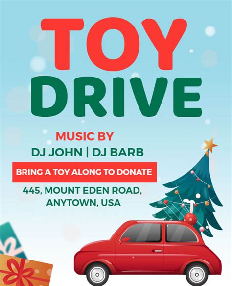 30 Toy Drive Flyer Templates For Heartwarming Campaigns