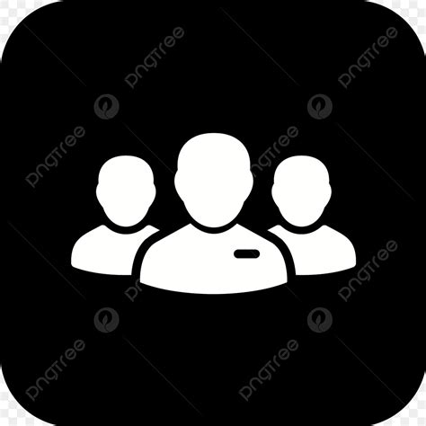 Group Icon Silhouette Png Images Vector Leader Of Group Icon Group