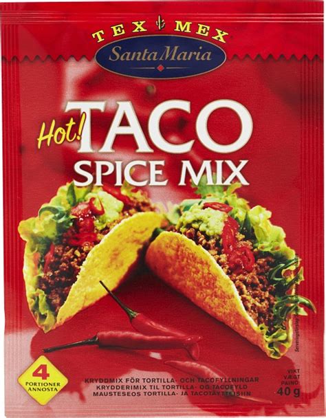 Köp BERGENDAHLS SANTA SANTA HOT TACO KRYDDMIX G SANTA MARIA AB på delitea se
