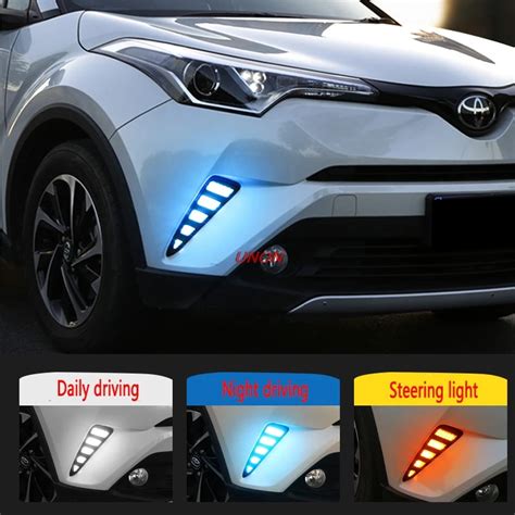 Fog Light For Toyota C Hr Chr Led Drl Daytime Running Light