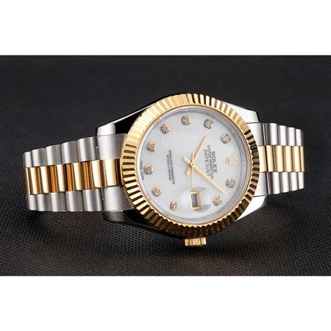 Rolex Datejust Quadrante Bianco Diamante Dei Contrassegni Di Ora