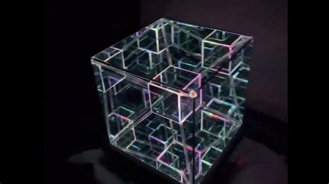 Hypercube Tesseract Infinity Mirror Art Sculpture 4th Dimensional Art