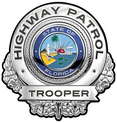 Florida Highway Patrol Trooper All Metal Sign 15 X 16 Etsy