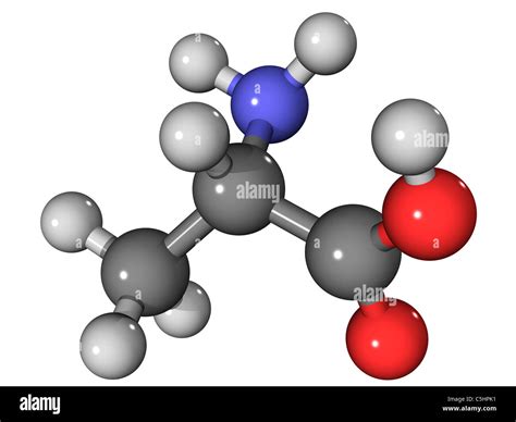 Mol Cula De Amino Cido Alanina Fotograf A De Stock Alamy