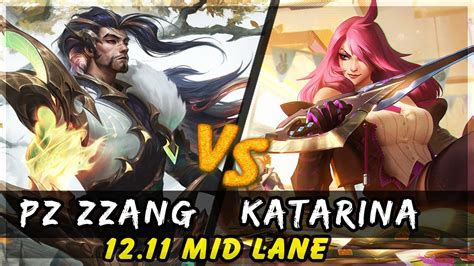 Pz Zzang Yasuo Vs Katarina MID Patch 12 11 Yasuo Gameplay YouTube