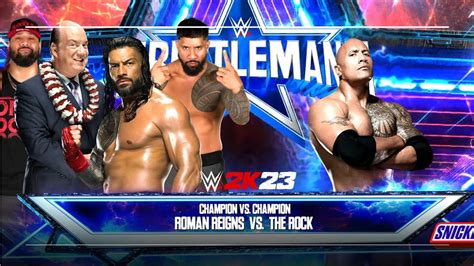 Wwe 2k23 Roman Reigns Vs The Rock Wrestlemania 39 Goes Hollywood