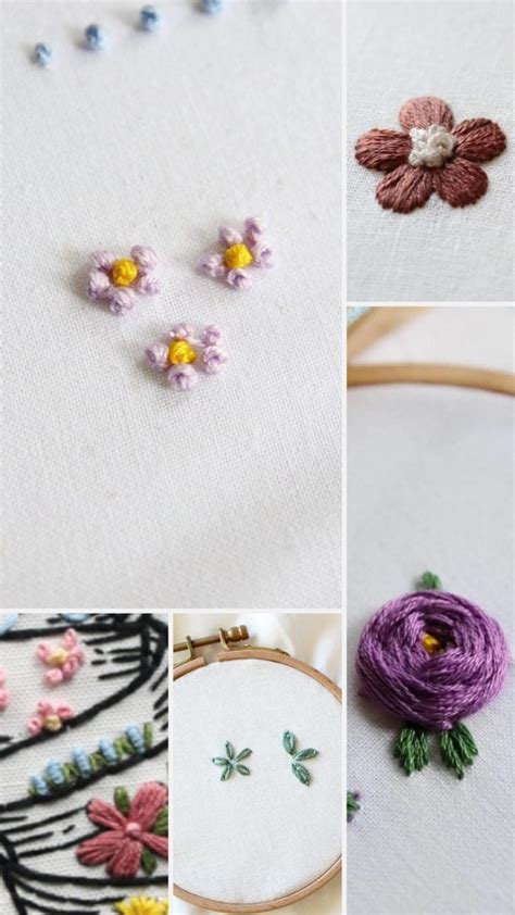 Simple Embroidery Stitches Flowers Best Flower Site