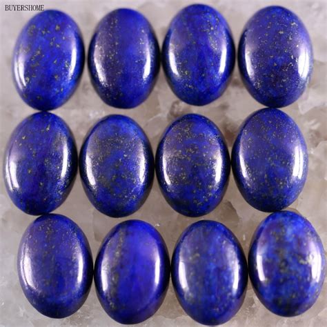 BUYERSHOME piedra Natural azul lapislázuli 10 Uds 13x18MM agujero