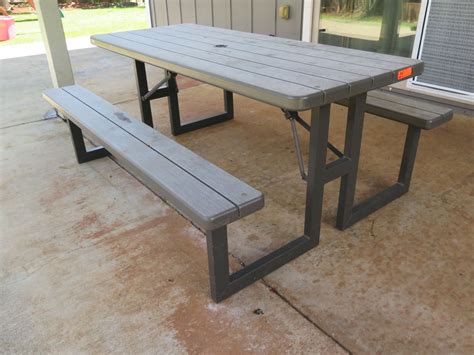 Lifetime Model 60264u Folding Picnic Table W Benches 6 Ft Long