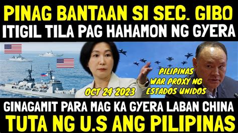 Chinese Ministry Wag Ka Mayabang Gibo Itigil Ang Tila Pag Hahamon Ng