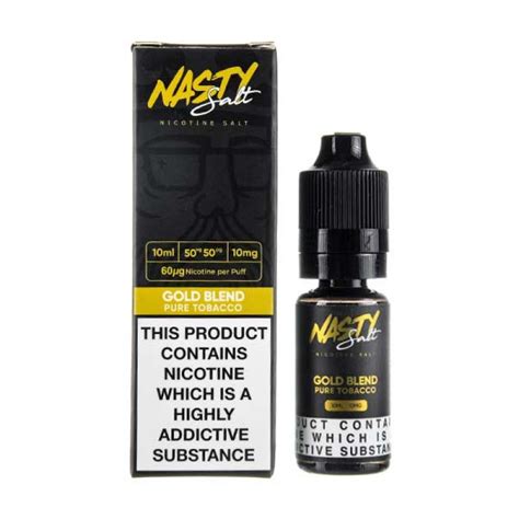 Gold Blend Nic Salt E Liquid By Nasty Juice