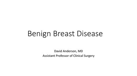 Pdf Benign Breast Disease · Nipple Discharge A 35 Year Old Woman Presents