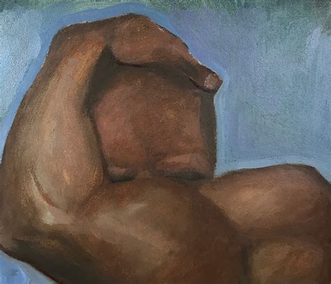 Original Oil Painting Male Nude Muscular Boy Model Man Etsy Australia