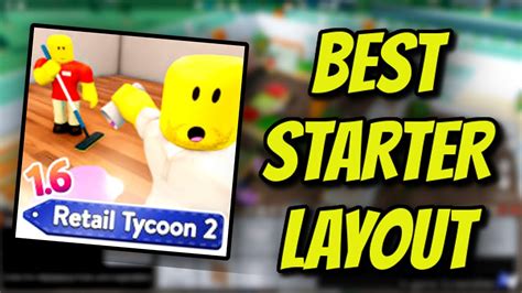 Roblox Retail Tycoon 2 Best Starter Layout Youtube