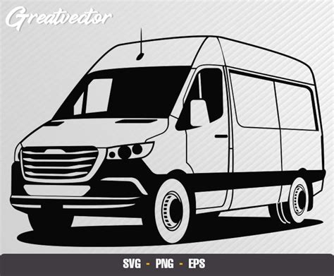 Sprinter Van Svg Eps Png Vector File Etsy