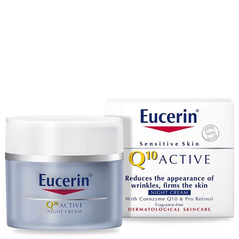 Eucerin® Sensitive Skin Q10 Active Anti-Wrinkle Night Cream (50ml ...