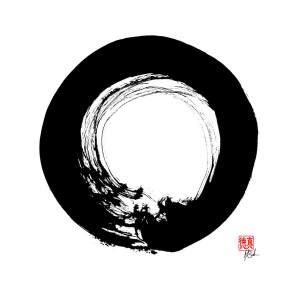 Enso Zen Circle Painting By Peter Cutler Fine Art America