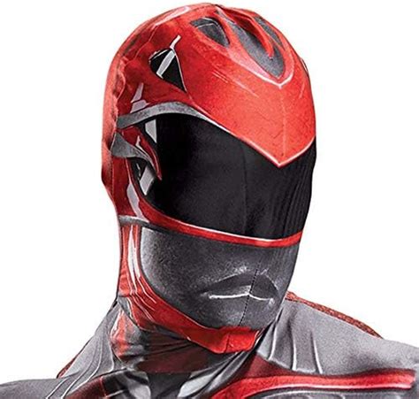 Amazon Disguise Men S Red Ranger Movie Bodysuit Costume Clothing