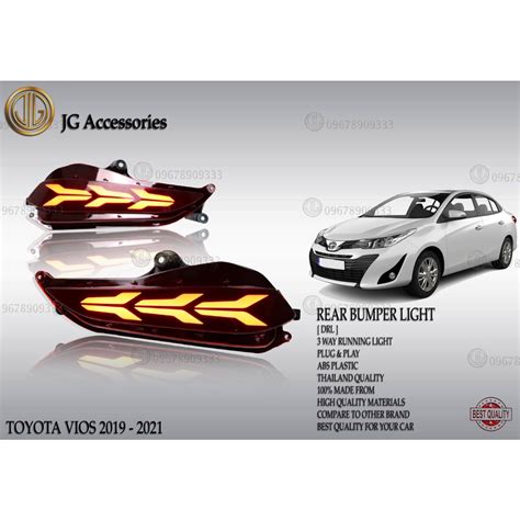 Toyota Vios Gen Rear Bumper Light Rbl Water Proof Way