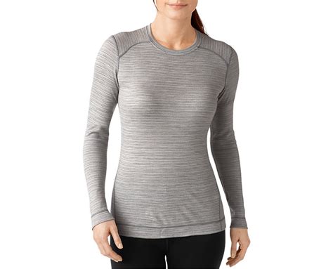 Smartwool Women's NTS Mid 250 Pattern Crew (Natural/Light Gray Heather ...