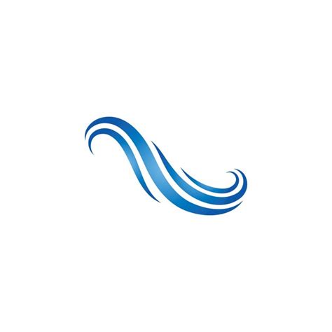 Premium Vector | Water wave icon logo template vector illustration