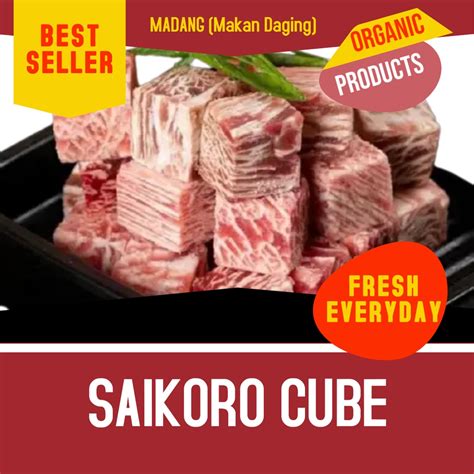 Jual Saikoro Meltique Cube Beef Steak Cube Kg Shopee Indonesia