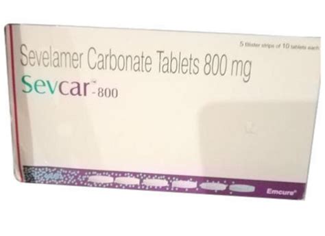 Sevcar Sevelamer Carbonate Mg Tablet X Tablets Blister Pack At