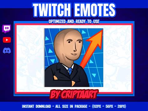 Stonks Meme Twitch Emote Bits Sub Emoji Meme Man Money Hype Train