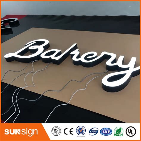 Led Light Frontlit Epoxy Resin Letters In Electronic Signs From