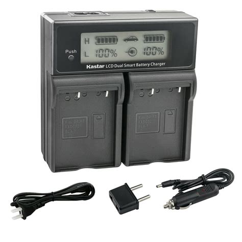 Kastar Ac Lcd Dual Fast Charger Compatible With Olympus Om System Blx