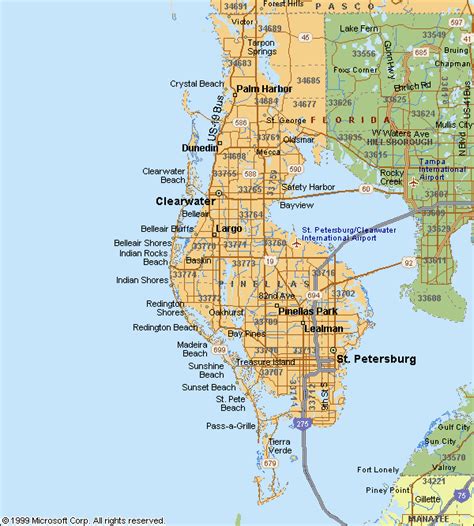 Pinellas County Map Cities Kit Sallyanne