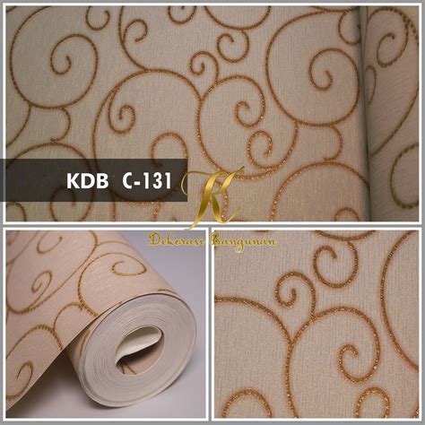 Jual Wallpaper Vinyl Premium Timbul Dinding Motif Ulir Vinyl Tribal