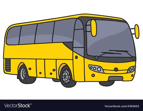 Yellow Bus Royalty Free Vector Image Vectorstock