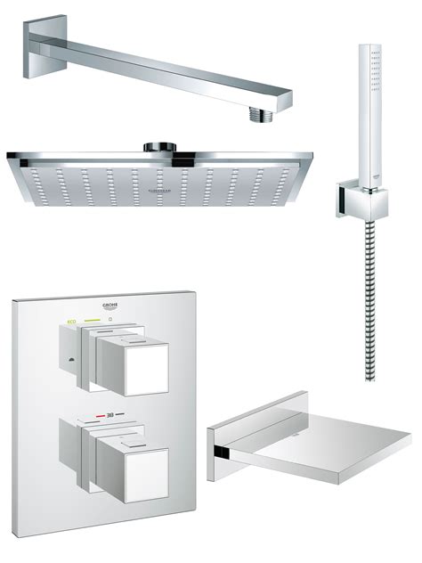 Grohe Grohtherm Cube Bath And Shower Shower Solution Pack