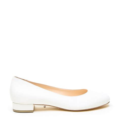 White Ballet Flat Customized Shoe Bases Alterre Interchangeable Shoes