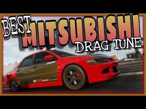 BEST MITSUBISHI DRAG TUNE FORZA HORIZON 4 YouTube