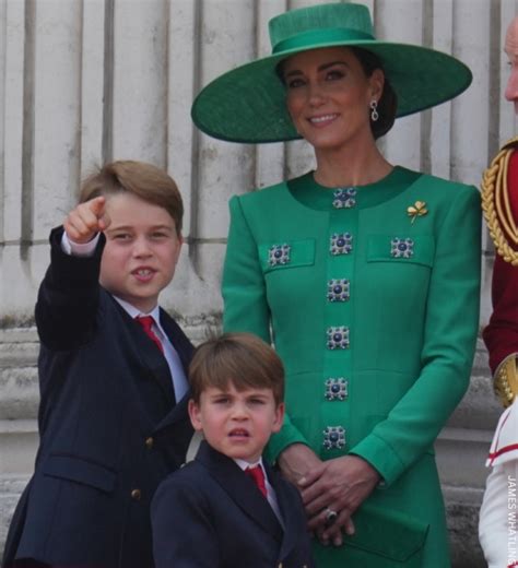 Kate Middletons Trooping The Colour Look Green Dress Hat And Dianas