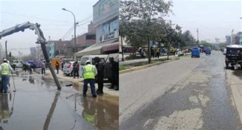 San Juan De Lurigancho Controlan Nuevo Aniego En La Zona De Canto Rey