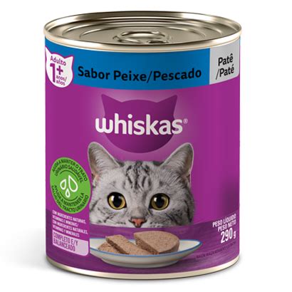 Ra O Mida Gatos Adultos Lata Pat De Peixe Whiskas