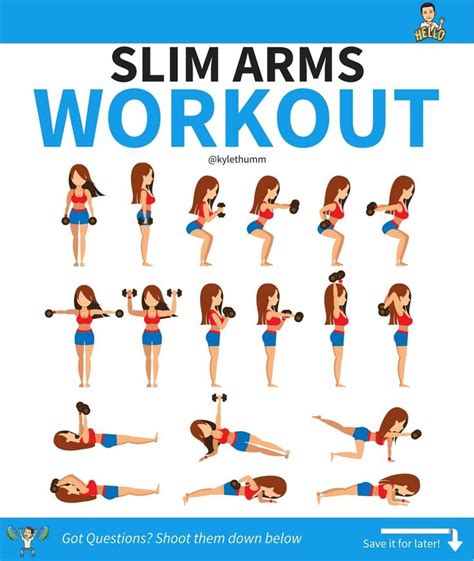 Exercises For Slim Arms Slim Arms Workout Arm Workout Slim Arms